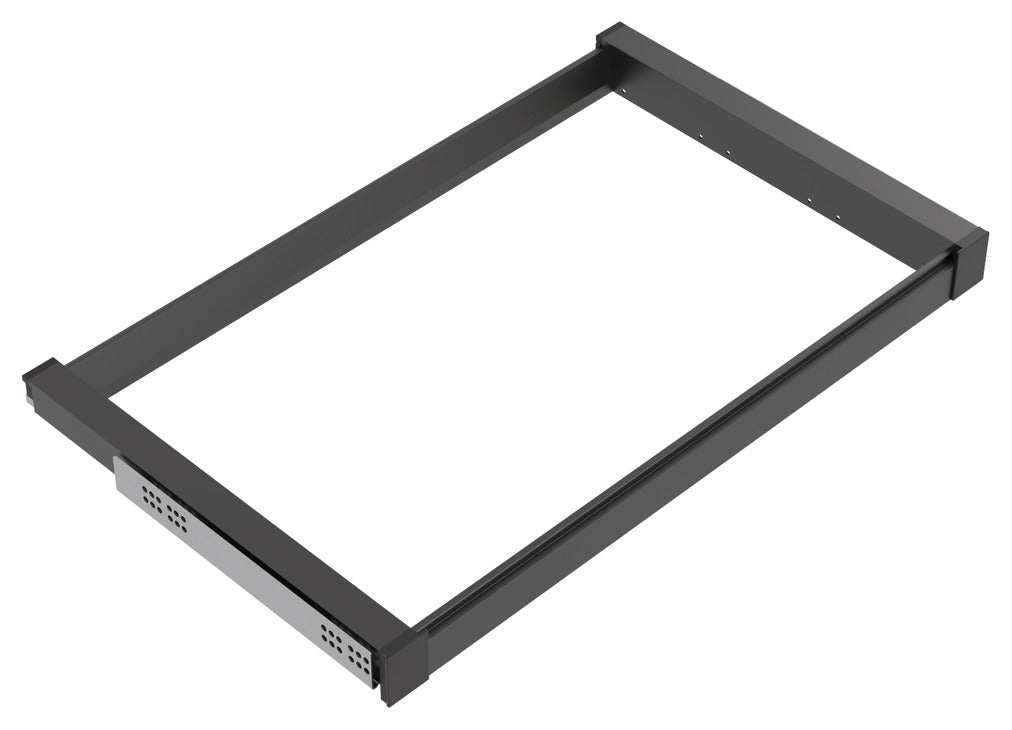 Häfele 807.81.552 TAG - Pull-Out Suspend Frame, Curate, slate gray, 20" depth, 18" width