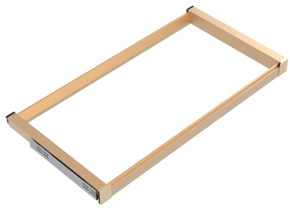 Häfele 807.81.554 TAG - Pull-Out Suspend Frame, Curate, matte aluminum, 20" depth, 24" width
