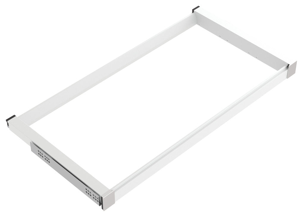 Häfele 807.81.606 TAG - Pull-Out Suspend Frame, Curate, matte nickel, 14" depth, 18" width
