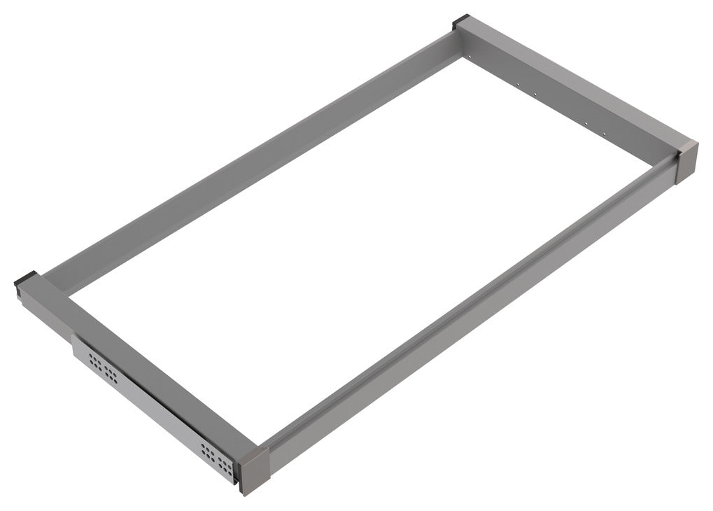 Häfele 807.81.594 TAG - Pull-Out Suspend Frame, Curate, matte aluminum, 14" depth, 36" width