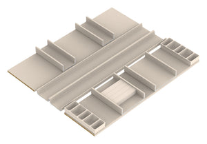 Häfele 807.87.248 TAG - Jewelry Organizer Insert Kits, Curate, winter, 14" depth, 30" width