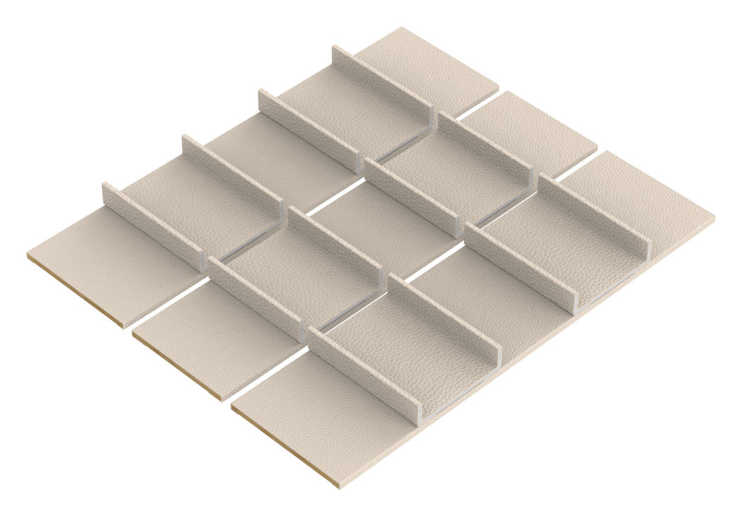 Häfele 807.87.268 TAG - Tie and Belt Organizer Insert Kits, Curate, oyster, 20" depth, 18" width