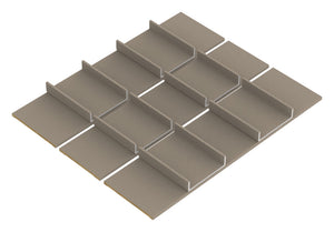 Häfele 807.87.258 TAG - Tie and Belt Organizer Insert Kits, Curate, oyster, 14" depth, 30" width
