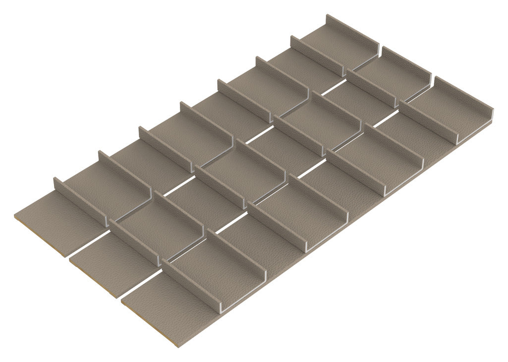 Häfele 807.87.221 TAG - Tie and Belt Organizer Insert Kits, Curate, oyster, 20" depth, 30" width