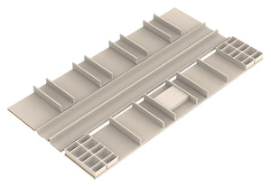 Häfele 807.87.247 TAG - Jewelry Organizer Insert Kits, Curate, oyster, 14" depth, 36" width