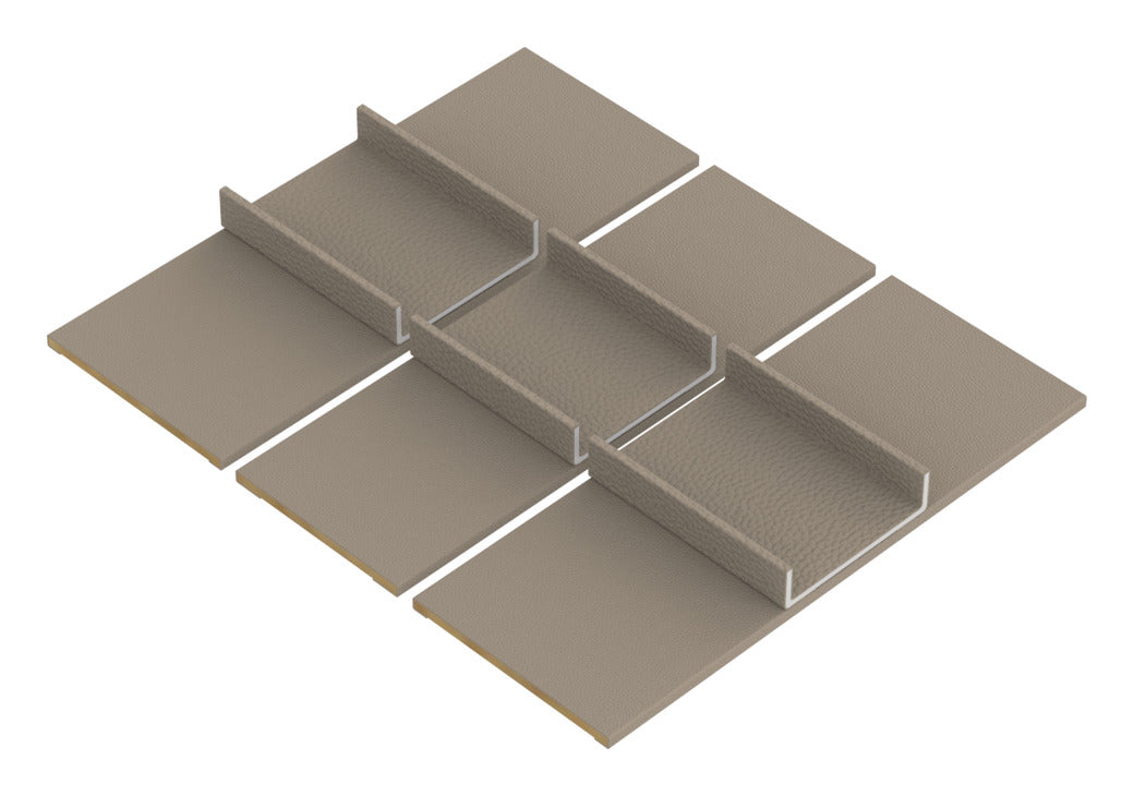 Häfele 807.87.240 TAG - Tie and Belt Organizer Insert Kits, Curate, oyster, 14" depth, 24" width