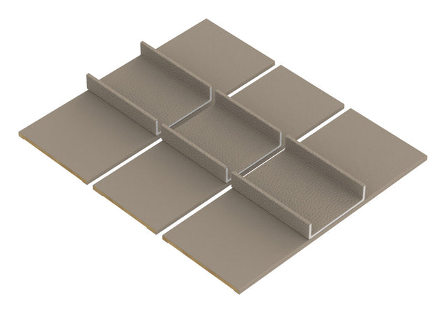 Häfele 807.87.257 TAG - Tie and Belt Organizer Insert Kits, Curate, pewter, 20" depth, 18" width