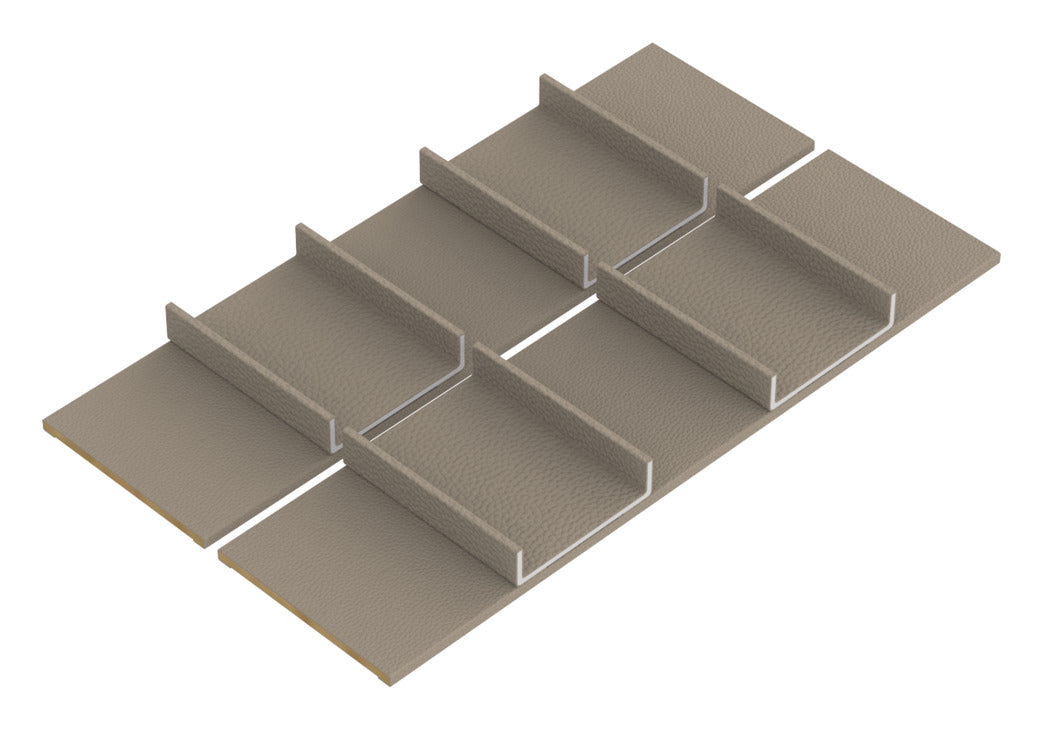 Häfele 807.87.221 TAG - Tie and Belt Organizer Insert Kits, Curate, oyster, 20" depth, 30" width