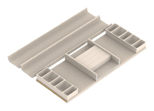 Häfele 807.87.217 TAG - Jewelry Organizer Insert Kits, Curate, winter, 20" depth, 24" width