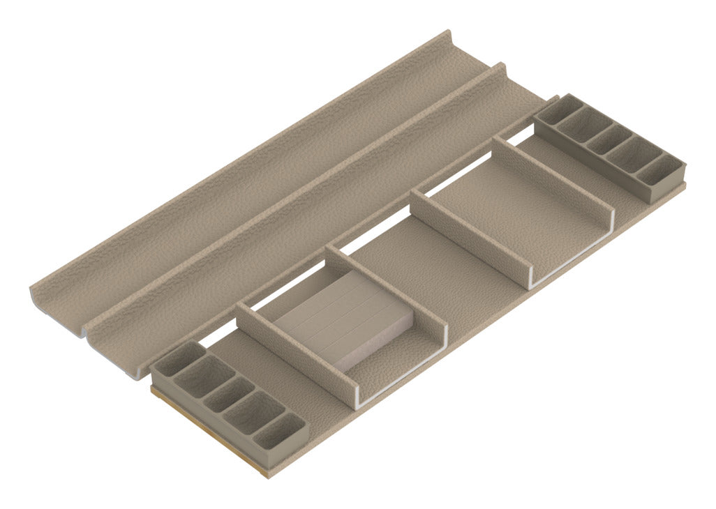 Häfele 807.87.276 TAG - Jewelry Organizer Insert Kits, Curate, oyster, 20" depth, 36" width