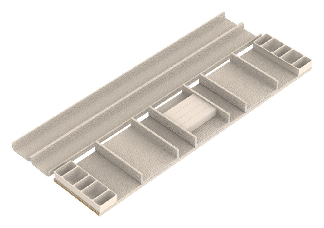 Häfele 807.87.248 TAG - Jewelry Organizer Insert Kits, Curate, winter, 14" depth, 30" width