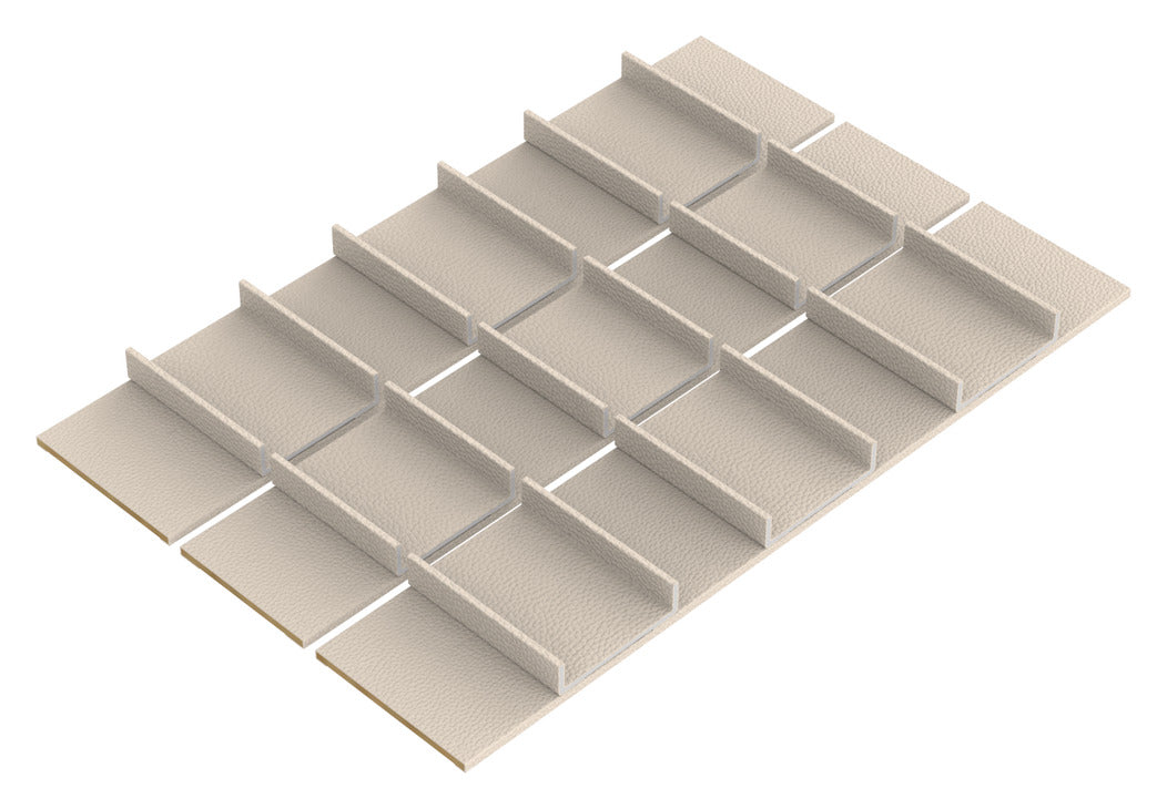 Häfele 807.87.246 TAG - Tie and Belt Organizer Insert Kits, Curate, winter, 20" depth, 18" width