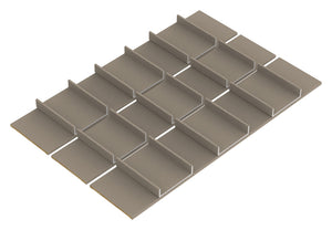 Häfele 807.87.240 TAG - Tie and Belt Organizer Insert Kits, Curate, oyster, 14" depth, 24" width