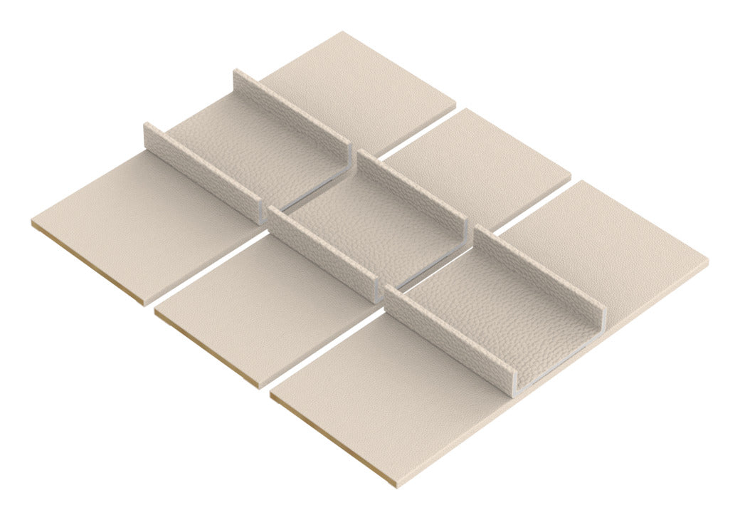 Häfele 807.87.221 TAG - Tie and Belt Organizer Insert Kits, Curate, oyster, 20" depth, 30" width