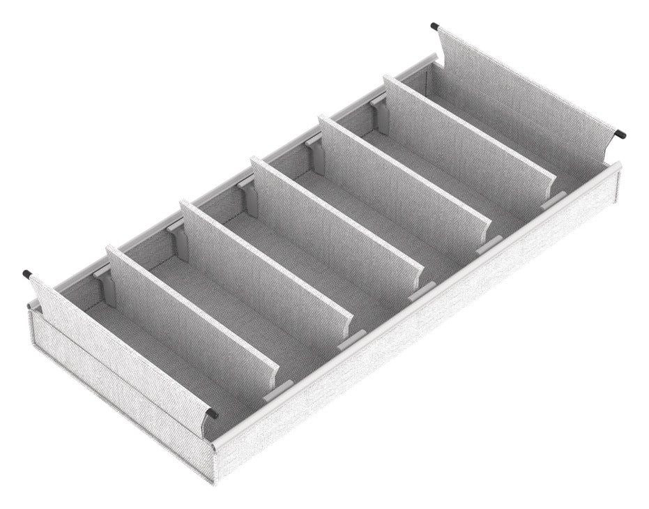 Häfele 807.77.633 TAG - Small Divided Basket, Curate, 36" width, 14" depth