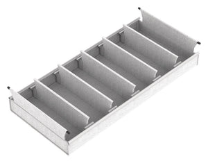 Häfele 807.77.633 TAG - Small Divided Basket, Curate, 36" width, 14" depth