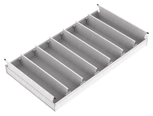Häfele 807.77.633 TAG - Small Divided Basket, Curate, 36" width, 14" depth