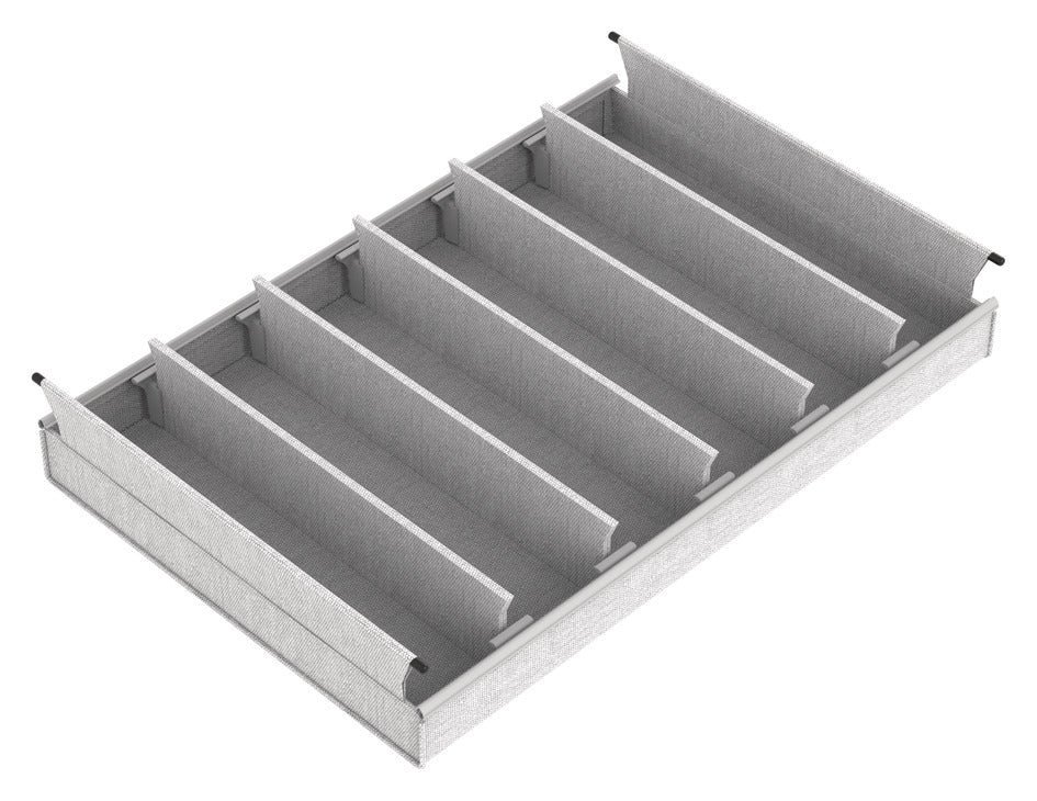 Häfele 807.77.625 TAG - Small Divided Basket, Curate, 24" width, 14" depth