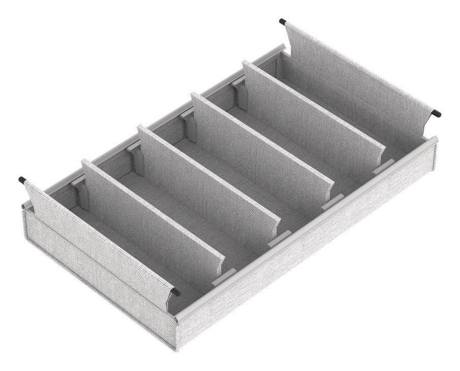 Häfele 807.77.625 TAG - Small Divided Basket, Curate, 24" width, 14" depth