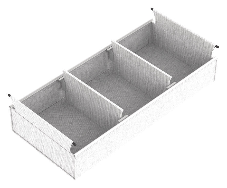 Häfele 807.77.616 TAG - Medium Divided Basket, Curate, 36" width, 20" depth