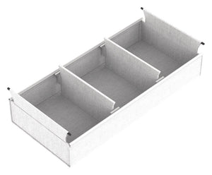 Häfele 807.77.616 TAG - Medium Divided Basket, Curate, 36" width, 20" depth