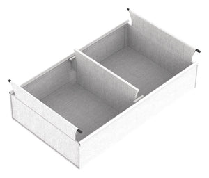 Häfele 807.77.616 TAG - Medium Divided Basket, Curate, 36" width, 20" depth