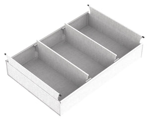 Häfele 807.77.636 TAG - Medium Divided Basket, Curate, 30" width, 14" depth