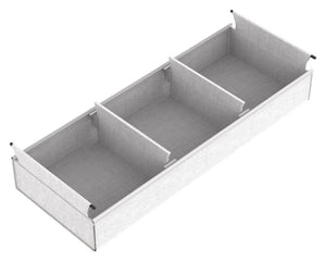 Häfele 807.77.615 TAG - Medium Divided Basket, Curate, 36" width, 14" depth