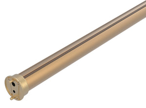 Häfele 830.28.853 TAG - Closet Rod, 92" Length, matte gold/clear