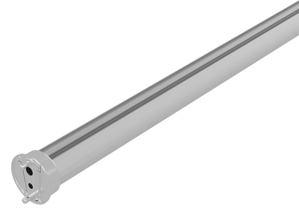 Häfele 820.30.190 TAG - Round Closet Rod with Supports and Caps, Black/black cap, 29 3/4" length