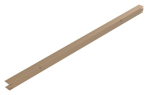 Häfele 807.76.690 TAG - Filler Strip, Illuminated Glass Shelf, anodized matte nickel; 18" width