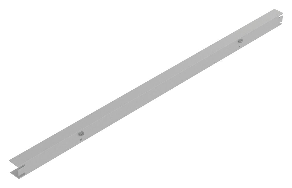 Häfele 807.76.048 TAG - Filler Strip, Illuminated Glass Shelf, powder-coated black, 18" width