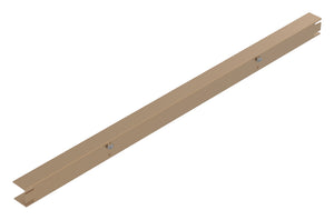 Häfele 807.76.050 TAG - Filler Strip, Illuminated Glass Shelf, powder-coated matte gold, 18" width