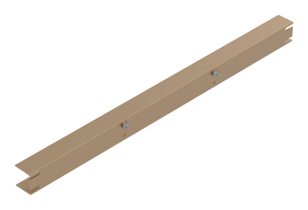 Häfele 807.76.063 TAG - Filler Strip, Illuminated Glass Shelf, powder-coated black, 36" width