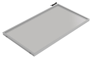Häfele 807.76.610 TAG - Shelf, Illuminated Glass Shelf, anodized matte nickel; 18" width; 13 3/4" depth; Cool white
