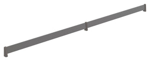 Häfele 547.52.109 TAG - Shoe Fence, powder-coated aluminum, slate gray, 23" length