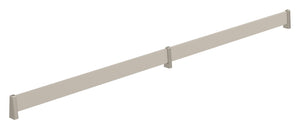 Häfele 547.52.100 TAG - Shoe Fence, powder-coated aluminum, black, 17" length