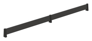 Häfele 547.52.100 TAG - Shoe Fence, powder-coated aluminum, black, 17" length