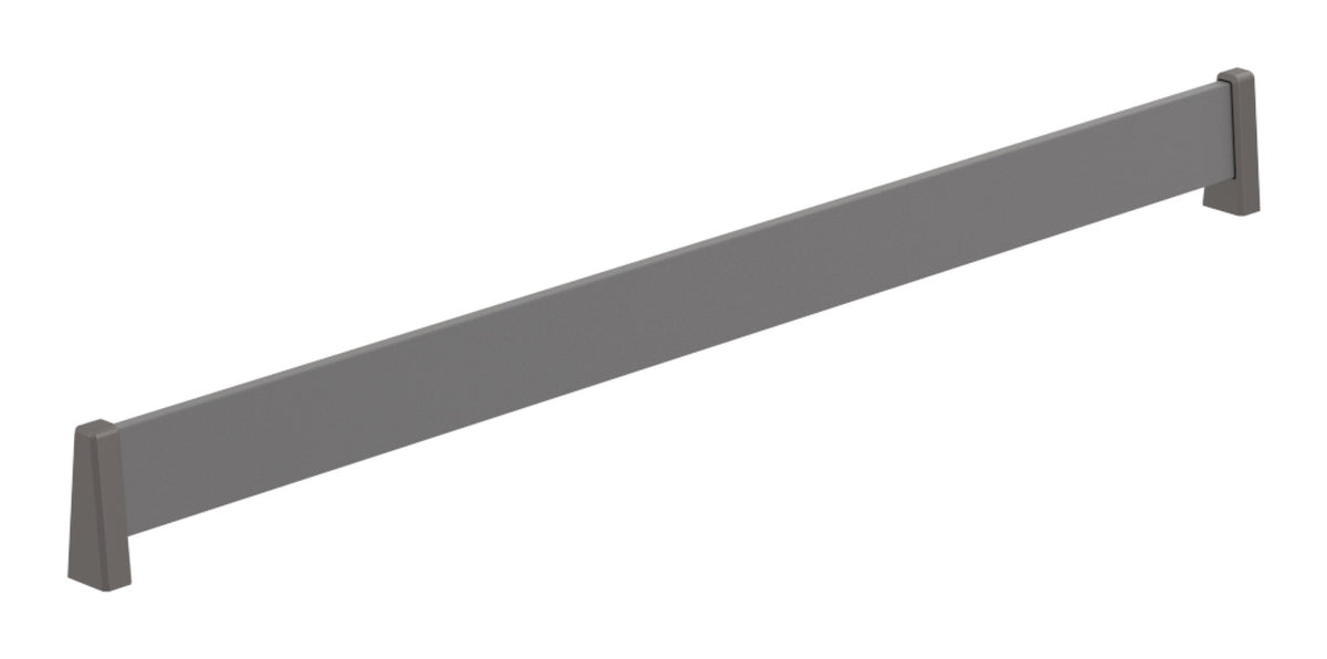 Häfele 547.52.104 TAG - Shoe Fence, powder-coated aluminum, slate gray, 17" length