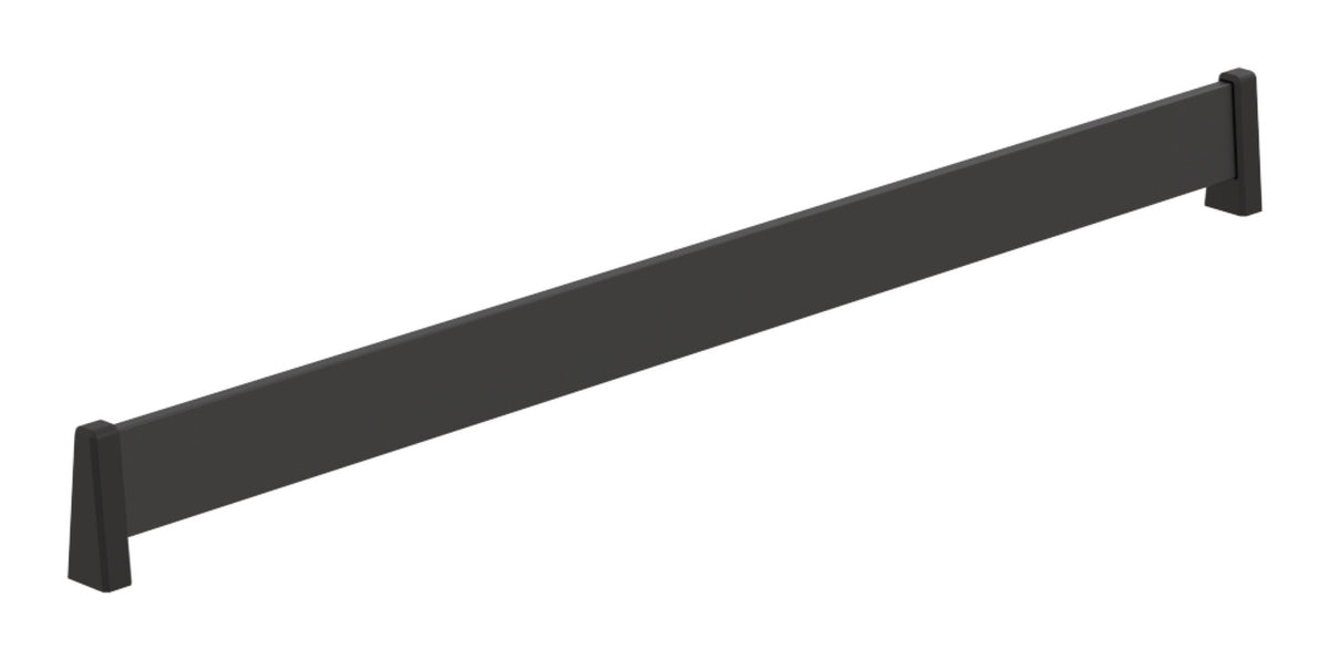 Häfele 547.52.100 TAG - Shoe Fence, powder-coated aluminum, black, 17" length