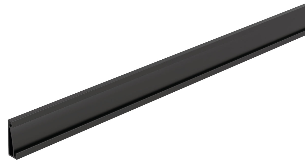 Häfele 547.52.570 TAG - Shoe Fence Bar, 90" Length, powder-coated aluminum, black