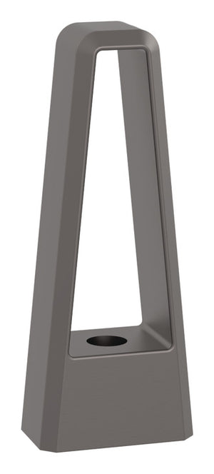 Häfele 547.52.500 TAG - Post for Shoe Fence, plated zinc, end post, matte aluminum