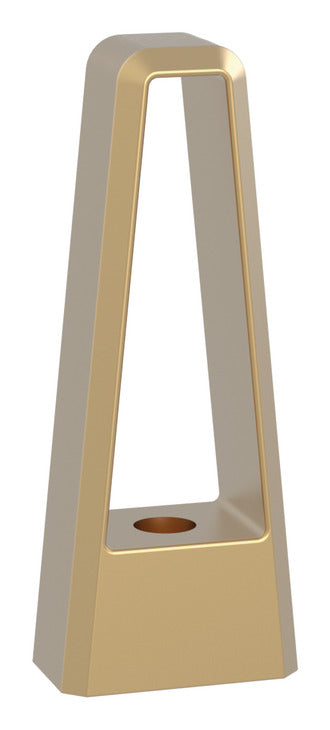 Häfele 547.52.500 TAG - Post for Shoe Fence, plated zinc, end post, matte aluminum