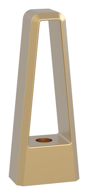Häfele 547.52.500 TAG - Post for Shoe Fence, plated zinc, end post, matte aluminum