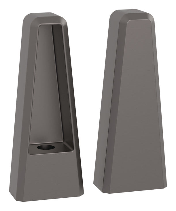 Häfele 547.52.500 TAG - Post for Shoe Fence, plated zinc, end post, matte aluminum