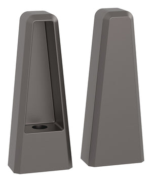 Häfele 547.52.500 TAG - Post for Shoe Fence, plated zinc, end post, matte aluminum