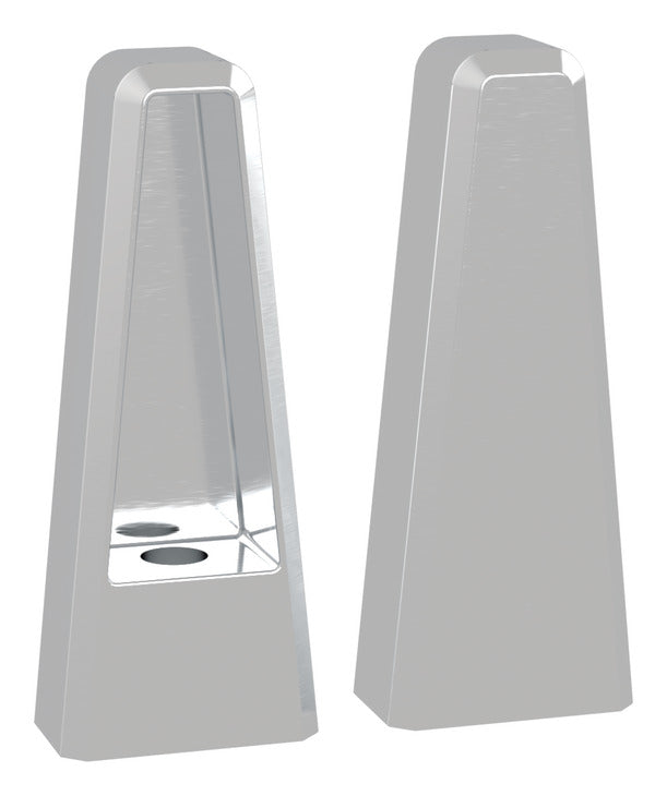 Häfele 547.52.566 TAG - Post for Shoe Fence, plated zinc, center post, polished chrome