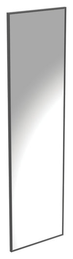 Häfele 805.72.031 TAG - Fixed Mirror, powder-coated aluminum, black, 35" height