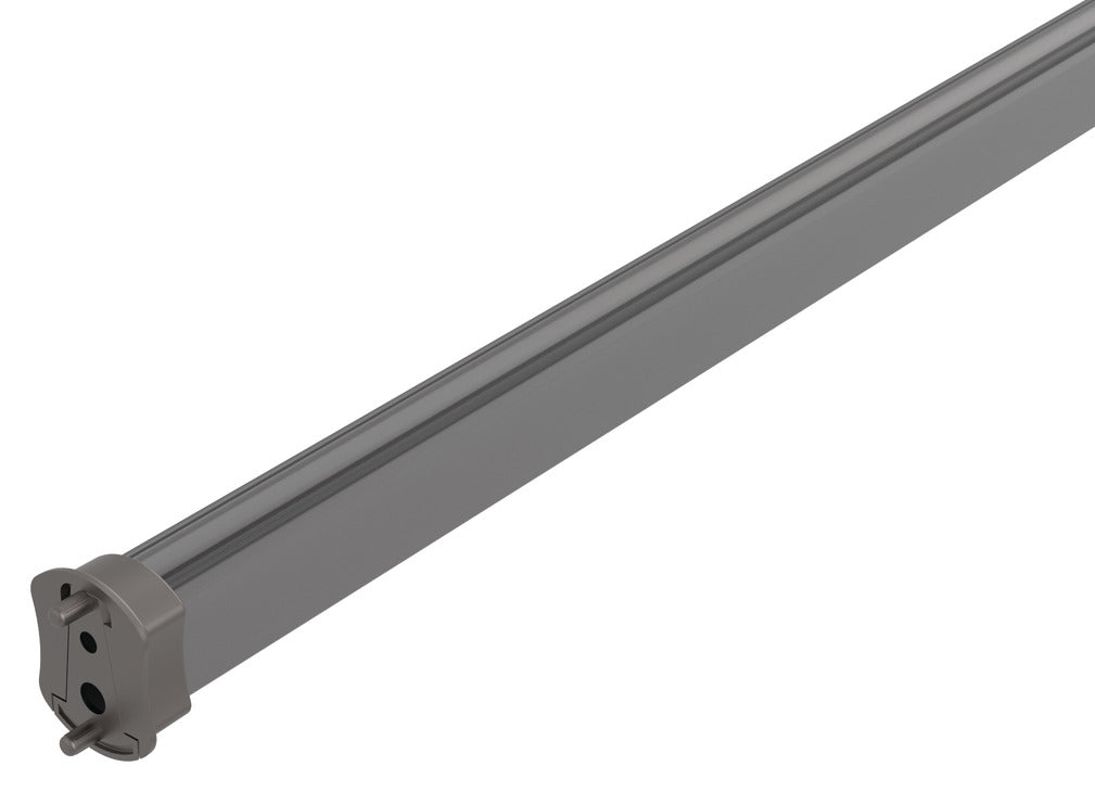 Häfele 830.36.190 TAG - Closet Rod with Supports, Signature Collection, powder-coated aluminum, Black, 35 3/4" length