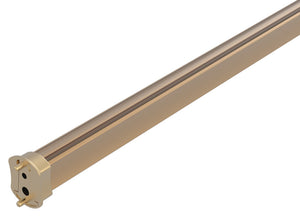 Häfele 830.30.290 TAG - Closet Rod with Supports, Signature Collection, powder-coated aluminum, Matte nickel, 29 3/4" length